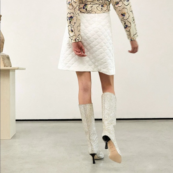 DEAR FRANCES Ana Tall Boot in Shine (Glitter) 37 - NIB - Picture 6 of 16